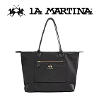 【LA MARTINA】限量2折 頂級金標素面拖特包 LMBA01318T 全新專櫃展示品(黑色)