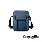 【Crocodile】鱷魚皮件 直式側背包 男女適用 中性小包-X-Lite 5.0系列-0104-11103-黑藍兩色 藍色