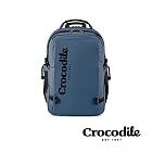 【Crocodile】鱷魚皮件 休閒/通勤後背包 可放10吋平板 伸縮鑰匙扣-X-Lite 5.0系列-0104-11105-黑藍兩色 藍色