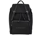 BURBERRY Aviator Rucksack 尼龍及皮革軍旅後背包 (黑色)