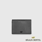 【BRAUN BUFFEL 德國小金牛】台灣總代理 依雅娜 名片夾-黑色/BF853-141-BK