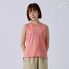 ADISI 女緹花洞洞排汗抑菌消臭背心 AV2411064 (S-2XL)｜透氣 吸濕排汗 快乾 輕量 彈性 排汗衣 S 粉橘