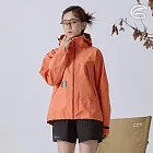 ADISI 女輕薄3L防水透濕超透氣耐磨登山外套 AJ2491036 (S-2XL)｜防水 透氣 防潑水 超撥水 耐磨 三層布 S 珊瑚橘