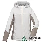 【ATUNAS 歐都納】女款石墨烯微暖輕量連帽外套A1GA2418W- S 奶油白