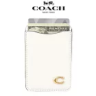 【COACH】精品 MagSafe 卡套 象牙白