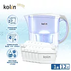 kolin 歌林 四重精濾濾水壺 3.8L (+濾芯12入/34個月/適用Brita) (白色)