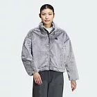 ADIDAS WARM JKT 女休閒刷毛外套-JJ1081 L 灰色