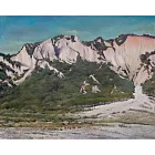 【玲廊滿藝】洪俊銘-遠眺火焰山72.5x91cm