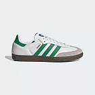 ADIDAS  SAMBA OG 男休閒鞋-白綠-IG1024 UK4.5 白色