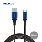 【Nokia 諾基亞】Type-A to Type-C 經典極速充電線125cm (P8200A)