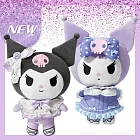 ★★★★★【Sanrio 三麗鷗】正版授權 三麗鷗 酷洛米娃娃 抱枕 絨毛玩偶 30公分 庫洛米 孫女 女兒 女友 生日禮物 聖誕禮物 交換禮物 KUROMI 無 2入(黑+紫)