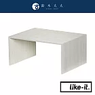 【LIKE-IT】PLUS RACK 多用途雙層木紋整理架-大 共2色 (橡木白) | 鈴木太太公司貨