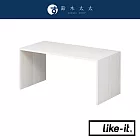 【LIKE-IT】PLUS RACK 多用途雙層木紋整理架-小 共2色 (橡木白) | 鈴木太太公司貨