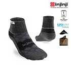 injinji 男 Runner全方位防護跑襪 L-XL 黑色