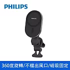 【Philips 飛利浦】磁吸車用手機架 MagSafe/360度隨心轉(DLK3425NB)