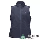 【ATUNAS 歐都納】女款SOFTSHELL防風保暖背心A1VE2206W- S 復古藍