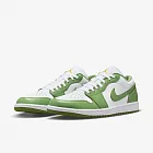 Nike 休閒鞋 Air Jordan 1 Low SE 男鞋 白 綠 CHLOROPHYLL 皮革 AJ1 HF4823-100