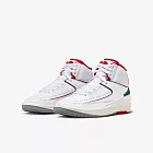 Nike 休閒鞋 Air Jordan 2 Retro GS 大童 女鞋 白 紅 ORIGINS AJ2 皮革 DQ8562-101