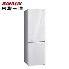 SANLUX台灣三洋250公升雙門玻璃下冷凍變頻冰箱SR-V250BF