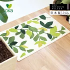 【日本OKA】日製抗菌防臭可水洗威爾頓編織玄關地墊-50x80cm- 新葉綠