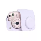 【LOTUS】拍立得 MINI12 皮套 相機包 可同時裝水晶殼 矽膠套 副廠 紫色