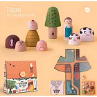 Londji-WOODEN WORLD FARM 農場積木玩具 (西班牙原裝)