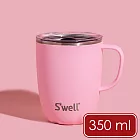 《S’well》Mug不鏽鋼滑蓋保溫馬克杯(櫻花粉350ml) | 保溫杯 保冷保冰杯 推蓋直飲杯 環保杯 便攜杯 咖啡杯 隨行杯