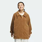 ADIDAS LOUNGE BOA JKT 女刷毛外套-JJ3576 L 棕色