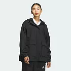 ADIDAS MOUNTAIN PARKA 女連帽外套-JG3812 L 黑色