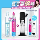 【Sodastream-舊換新】ART拉桿式自動扣瓶氣泡水機(您須有1支空鋼瓶) -黑