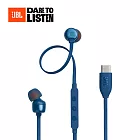 【JBL】Tune 310C USB-C 線控入耳式耳機 藍色