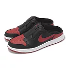 Nike 懶人鞋 Air Jordan 1 Mule Golf 男鞋 黑 紅 休閒鞋 穆勒鞋 FJ1214-001