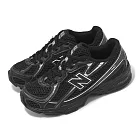 New Balance 休閒鞋 740 中童 寬楦 黑 金屬銀 支撐 拼接 小朋友 運動鞋 NB PZ740BM-W