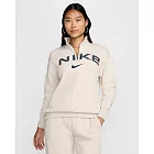 NIKE AS W NSW PHNX FLC OS LOGO QZ 女 長袖上衣-FV7680104 L 白色