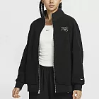 NIKE AS W NSW NSP TRK JKT 女 搖粒絨外套-HQ7977010 L 黑色