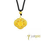 【Just Gold 鎮金店】雋藏 如意福鎖 黃金吊墜(附繩)