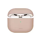 UNIQ AirPods 4 (2024) Lino素色簡約液態矽膠藍牙耳機保護套 粉色