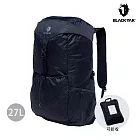 BLACKYAK PACKABLE 27L輕量折收後背包 F 黑色