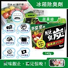 日本ST雞仔牌-脫臭炭強力消臭凝膠型備長炭冰箱薄型除臭劑1入/盒(冷藏室防串味除臭凍,蔬果室吸附異味淨味盒,活性炭冷凍庫長效去味劑) 蔬果綠140g