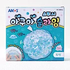 AMOS 阿摩斯 韓國原裝 史萊姆 造型 捏捏球 水藍晶 / 組 AS120P1-CT