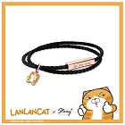 STORY 故事銀飾 -白爛貓蛇麼攏賀系列-真的很讚編織皮革手環(贈開運水晶樹)