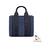 B.S.D.S冰山袋鼠 - 摩登都會 - 品牌刺繡兩用手提包【XW3140KB】  牛仔深藍