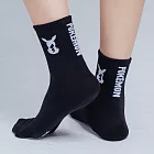 【ONEDER 旺達棉品】寶可夢皮卡丘中筒羅紋襪 Pikachu成人長襪 台灣製棉襪- 黑 PK-A301