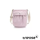 tripose DIAZ微皺尼龍輕量抓皺方型斜背包  毛毯紫