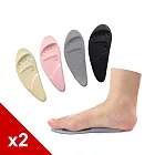 糊塗鞋匠 優質鞋材 D30 二合一鞋頭塞前掌墊 2雙 A02粉色