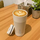 ADISI 手提隨行保溫咖啡杯 600ml ｜旅行 陶瓷塗層 環保杯 AS24096 雲朵奶蓋