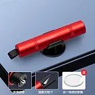 【WIDE VIEW】合金車窗擊破器-附卡座(JHI-01) 紅色