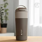 ADISI 手提隨行保溫咖啡杯 600ml｜旅行 陶瓷塗層 環保杯AS24096 摩卡巧克力