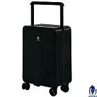 【USSARO】20吋前開式晶彩系列框箱/行李箱/旅行箱/登機箱(午夜黑) 20吋 午夜黑