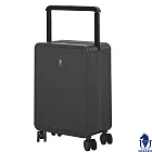 【USSARO】20吋前開式晶彩系列框箱/行李箱/旅行箱/登機箱(鐵灰色) 20吋 鐵灰色